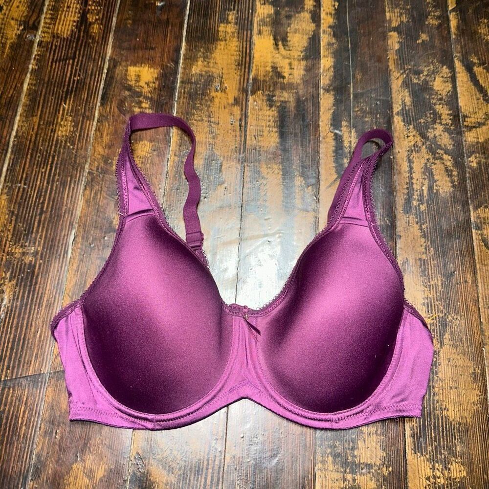 Wacoal satiny purple vintage retro chic 38C sexy bra